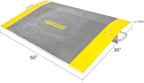 Guardian Aluminum Dock Plate with Carrying Handles for Pallet Jacks, Hand Carts, Material Handling, 60" x 36" 4,100 lb. Capacity