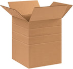 Secure Seal - 10x10x12 Pack of 100 Corrugated Cardboard Packing Shipping Mailing Moving Carton Boxes