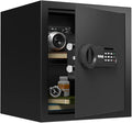 RPNB Deluxe Safe and Lock Box,Digital Keypad Safe Box,Steel Alloy Small Safes, Keypad Lock,Perfect for Home Office Hotel Business Jewelry Cash Use Storage,1.2 Cubic Feet