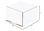 Box USA BM664 6"L x 6"W x 4"H, White (Pack of 50)