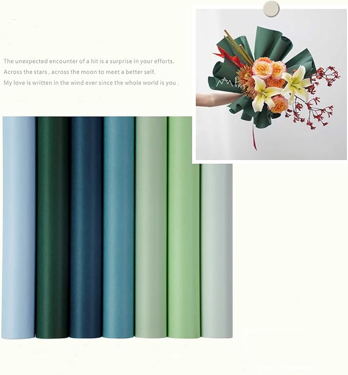 kraft Paper to Wrap Flowers, Light Yellow Korean Wrapping Paper Bouquet Wrap, Floral Wrapping Paper for Bouquets,Flower Shop Florist Supplies Wedding 23.23 x 288 inches (Color 24 (Cotton Candy))