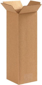 Secure Seal - 4x4x12 Pack of 100 Corrugated Cardboard Packing Shipping Mailing Moving Carton Boxes