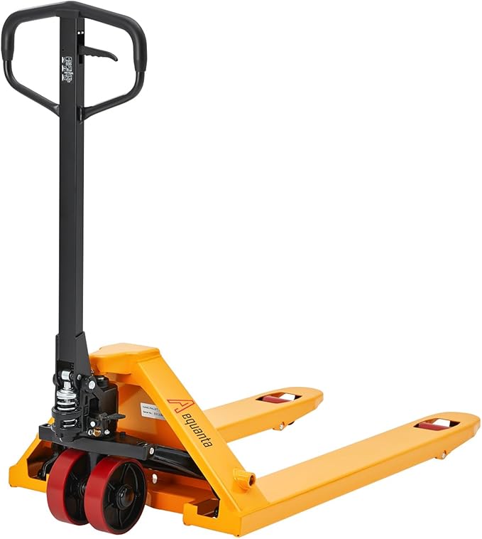 Heavy Duty Pallet Jack - 5500lbs Capacity, 3" Fork Lowered Height, Narrow Aisle Pallet Truck (71.4"), Durable Hydraulic System, 48×21" Fork
