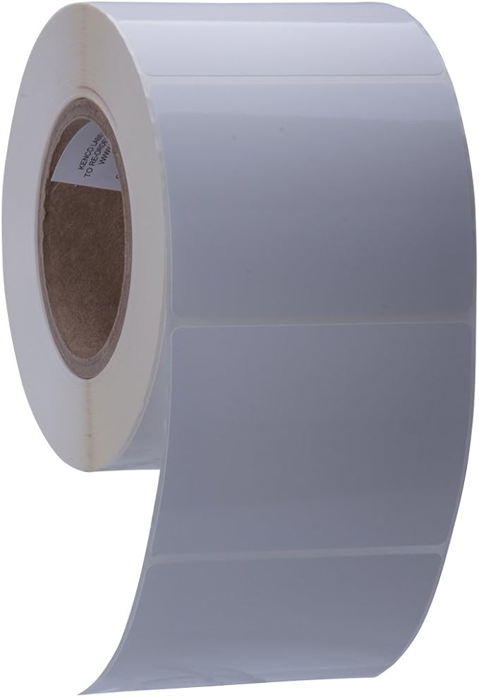 Kenco Premium 4" X 3" Roll-Fed Inkjet Labels. Compatible with Primera Color Label Printers and Many Other Printer Brands, Supplied on a 3" Core (High Gloss 1 Pack)