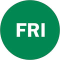 NextDayLabels - 2" Round Green, Self-Adhesive Labels, Day of The Week Color Coding Labels, 500 Per Roll (Fri)