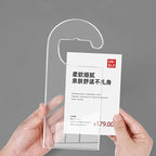 2 Pack Label Holder Price Tag Displays Sign Holder Data Card Holder Ads Display Stand for Retail Store Clothing Price Tag (S 70*100mm/2.76*3.94inches)