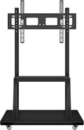 Mobile TV Cart,JYXOIHUB, Rooling TV Stand with Wheels for 60 to 100 Inch LCD LED OLED Plasma Flat Panel Screens up to 330lbs AVA1500-60-1P (Black)