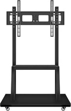 Mobile TV Cart,JYXOIHUB, Rooling TV Stand with Wheels for 60 to 100 Inch LCD LED OLED Plasma Flat Panel Screens up to 330lbs AVA1500-60-1P (Black)