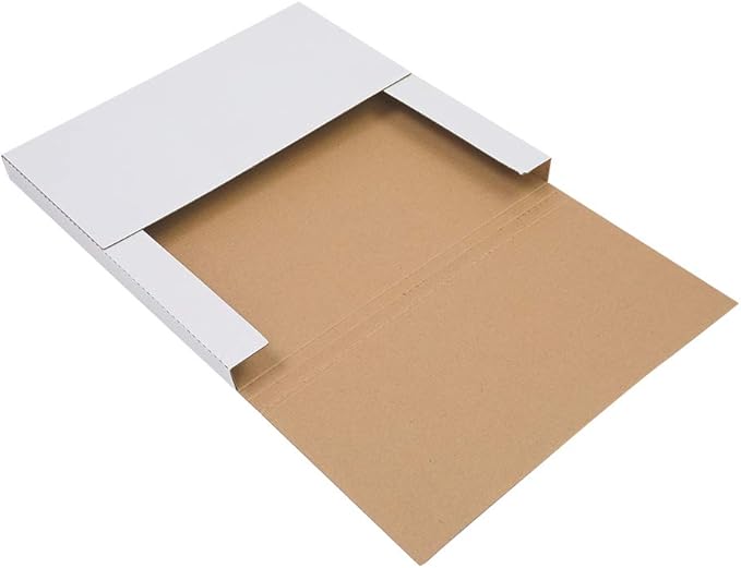 White Vinyl Record LP Shipping Mailer Boxes, 12.5in*12.5in*1in Record Mailers, Album Paper Box, Record Album Mailer (100)