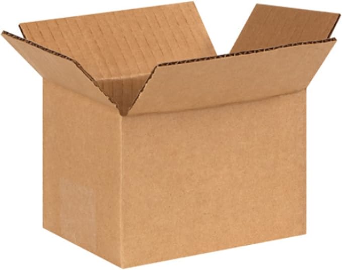 Secure Seal - 6x4x4 Pack of 100 Corrugated Cardboard Packing Shipping Mailing Moving Carton Boxes