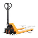 APOLLOLIFT Manual Pallet Jack, Scissor Pallet Trucks, Pallet Lift 2200lbs Capacity 45" Lx27 W Fork 3.3'' Lowered 31.5'' Raised Height, Suitable for Open Bottom Pallets