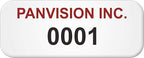 MyAssetTag Custom Asset Labels with Sequential Numbering | 0.5" x 1.25" Vinyl Tags with Heavy Adhesive, Pack of 100, Made in USA