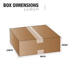 TAPE LOGIC 22x22x8 Flat Corrugated Boxes, Flat, 22L x 22W x 8H, Pack of 15 | Shipping, Packaging, Moving, Storage Box for Home or Business, Strong Wholesale Bulk Boxes