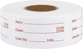 Dissolvable Labels, 1Rolls 500 Pieces 1 x 2 Inch Dissolvable Stickers Labels Food Storage Freezer Date Stickers for Refrigerator Removable Food Label for Freezer Refrigerator Foods Containers