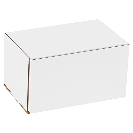 Box USA BM965 9"L x 6"W x 5"H, White (Pack of 50)
