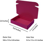 30 Pcs 9.8 x 7.9 x 2.8 inches Shipping Boxes for Small Business Cardboard Corrugated Mailer Boxes for Shipping Packaging Holidays Craft Gifts Giving Products (Cranberry, 9.8 x 7.9 x 2.8")