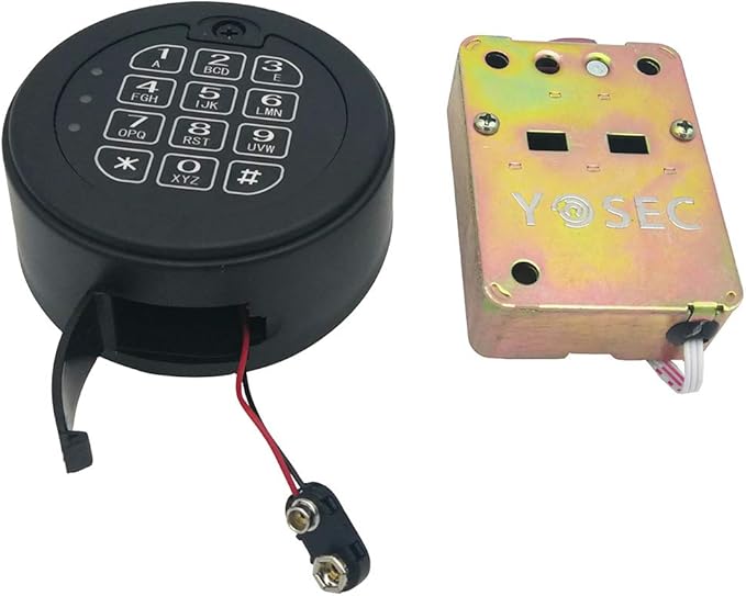 Yosec Electronic Gun Safe Lock with Digital keypad for Safe Box with time delay function0-59 Minutes,1 Master Code and 5 User Code can be Set Dual Control Model