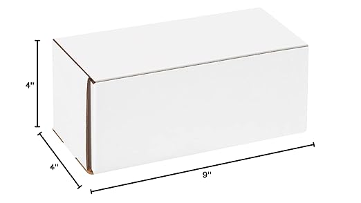 Box USA BM944 9"L x 4"W x 4"H, White (Pack of 50)