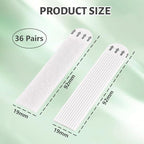 flintronic Large Picture Hanging Strips Heavy Duty, 36 Pairs(72 Strips) Sticky Picture Hangers, Damage Free Adhesive Mounting Strip Without Nails, for Pictures Frames Mirrors Wall Hanger