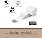 BAM POS 3 1/8" x 190' Thermal Receipt Paper Rolls For Most POS Systems and Receipt Printers, Compatible With Clover Station, Square Station, Toast Station, TM-T88, TSP Series (30 Rolls)
