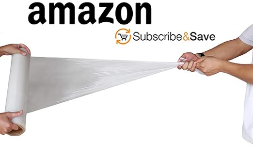 APQ 4 rolls of Cast Hand Stretch Film 15" x 2000'. Hand Stretch Wrap, 60 Gauge Thickness. Excellent Tear Resistance. Clear Residue Free Film for Moving, Shipping, Wrapping. Industrial Grade Cast Film.