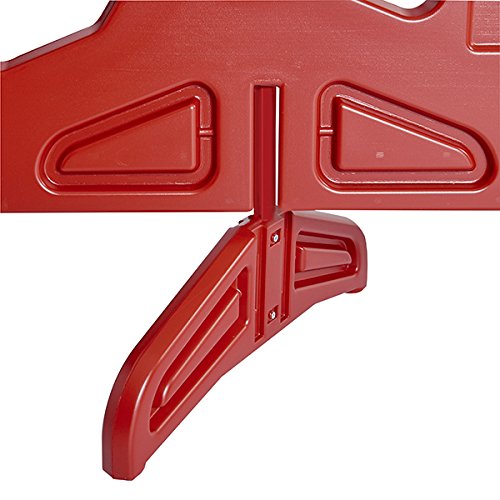 Billboard Barricade 42x96 Plastic Pedestrian Barricade- Black