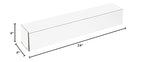 Box USA BM2444 24"L x 4"W x 4"H, White (Pack of 50)