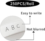 Removable Freezer Labels Stickers, 1 x 3 Inch Blank Removable Freezer Labels Food Storage Stickers, Date Label Waterproof Oil Resistant Easy Clean No Residue- 250 Sheets