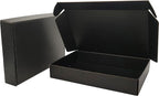 Black Shipping Boxes for Small Business Pack of 25-11x8x2 inches Cardboard Corrugated Mailer Boxes for Shipping Packaging Craft Gifts Giving Products