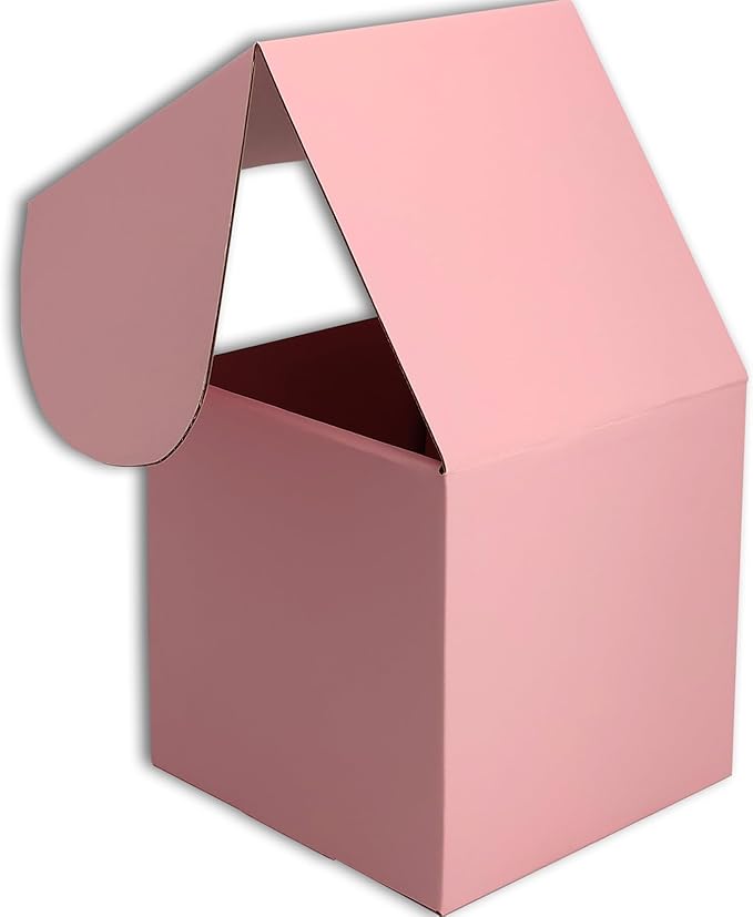 6x6x6 inches Small Shipping Boxes Set of 20 - Pink Mailer Corrugated Cardboard Boxes for Shipping Packaging Mailing Products