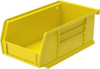 Akro-Mils 30220 AkroBins Plastic Storage Bins, Space-Saving Stackable Bins for Garage, Pantry, Craft Organization, 7-" x 4-" x 3-", Yellow, 24-Pack