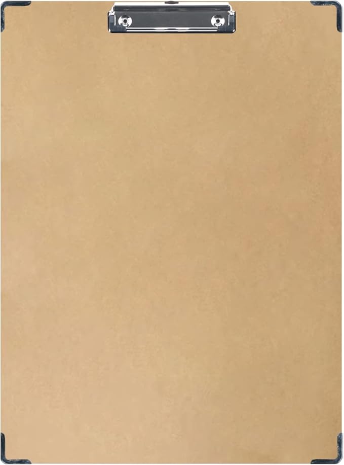 Acocony 11x17 Clipboard Vertiacal with Hardware Corner Guard Extra Large Clipboard Hardboard Low Profile Clip 11 x 17 Clipping Board MDF Pack of 1