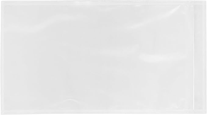 2000 Count 5.5" x 10" Shipping Label Envelopes, Clear Packing List Pouches with Self-Adhesive Back, Top Loading for Shipping Labels Sleeves, for Packing Slips, Labels Invoices & Paperwork. GPI