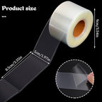 500 PCS Label Protectors, Clear Label Protectors Waterproof Clear Labels for Protecting Barcodes, Books, Numbers, Clothes Food Labels in Laboratory, Library, Office, Supermarket (3.35×1.97inch)