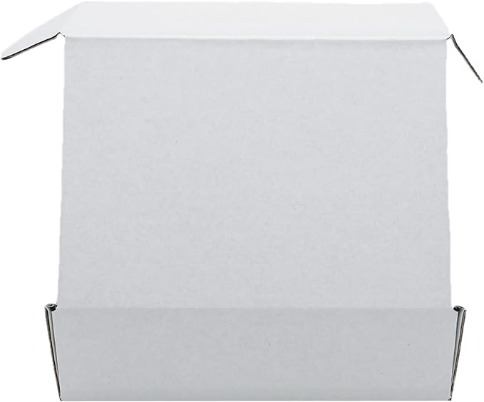 7x4x1.55 inch Small White Mailers Boxes Recyclable Corrugated Gift Box for Packaging Shipping Set of 10