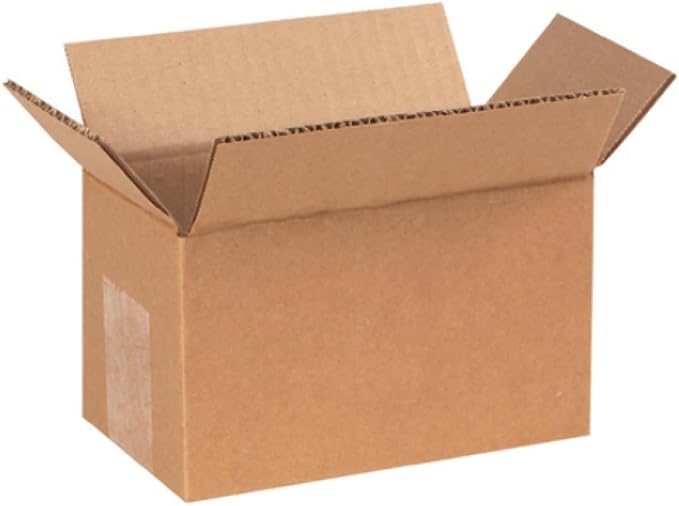 Secure Seal - 7x5x5 Pack of 25 Corrugated Cardboard Packing Shipping Mailing Moving Carton Boxes