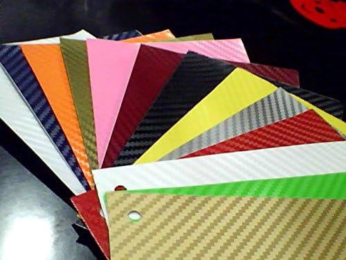 F & B LED LIGHTS White 3D Carbon Fiber Film Twill Weave Vinyl Sheet Roll Wrap (48" X 60", White)