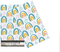 6x9 Poly Mailers – Retro Rainbow Design – Waterproof, Tear-Resistant Shipping Bags with Adhesive Seal – 100 Pack – Package Mint