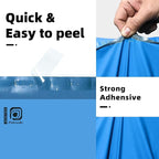 POLYSELLS 100 pcs 12x15.5 Inches Blue Poly Mailers Shipping Envelopes, Strong Adhesive Sealing, Waterproof, and Tear-resistant Postal Mailing Bags for Clothing, Books, and Accessories