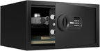 RPNB Deluxe Safe and Lock Box,Digital Keypad Safe Box,Steel Alloy Small Safes, Keypad Lock,Perfect for Home Office Hotel Business Jewelry Cash Use Storage,1.0 Cubic Feet