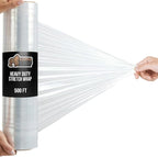 GORILLA GRIP 500% Stretch Film Heavy Duty Plastic, 500ft Shrink Wrap Roll 17" Puncture Resistant, Industrial Strength for Shipping, Pallet Storing, Moving, Packing Furniture Protection 1 Pack Clear