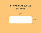 Personalized Return Address Labels - Custom Address Stickers on Rolls (250-500 Labels) (Calligraphy)