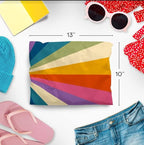 10x13 Poly Mailers – Retro Rainbow – Waterproof, Tear-Resistant Shipping Bags with Adhesive Seal – 100 Pack – Package Mint