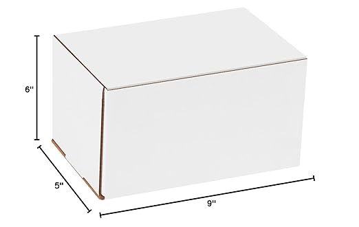 Box USA BM965 9"L x 6"W x 5"H, White (Pack of 50)