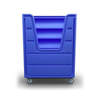 Meese 72P Bulk-Trux Commercial Laundry Linen Truck Cart | Polyethylene (HDPE) | 38 Bushels / 48 Cu. Ft. | Royal Blue
