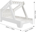 Plastic Shipping Label Rack Holder for Compatible with Thermal Barcode Printer Desktop Convenient Easy Assembly Shipping Label Stand for Office and Business Use
