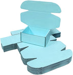 50 Pcs 4.3 x 3.1 x 2 inches Mini Size Corrugated Cardboard Gift Boxes Recyclable Shipping Boxes for Packing Jewelry Ornament Gift Craft Packaging Supplier (Sky Blue, 4.3 x 3.1 x 2")