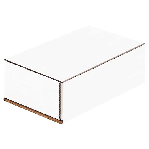 Box USA BMLRBC 6"L x 3 5/8"W x 2"H, White (Pack of 50)