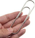 HAHIYO Paper Clips Sturdy 4 inches Length 14 Pack Paperclips Heavy Duty Tight Grip Rust Proof Reusable Metal Bright Silver for Home Office School