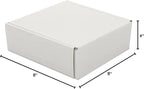 Small White Shipping Boxes for Small Business Pack of 25-8x8x4 inches Cardboard Corrugated Mailer Boxes for Shipping Packaging Craft Gifts Giving Products
